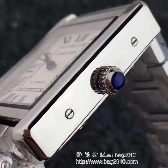CARTIER卡地亞 坦克 經典機械情侶腕表 WSS2240